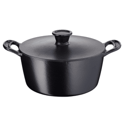 Jamie Oliver by Tefal Cocotte 24 cm – Gusseisen – Emaillebeschichtet – Für alle Herdarten – A-Ware