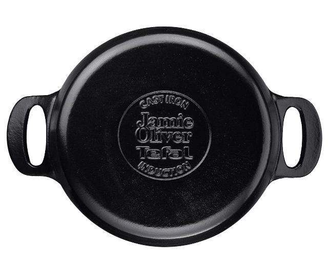 Jamie Oliver by Tefal Cocotte 24 cm – Gusseisen – Emaillebeschichtet – Für alle Herdarten – A-Ware