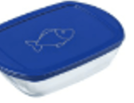 Pyrex rectangular casserole dish with plastic lid 23×15 cm - 1.2 L - A-grade