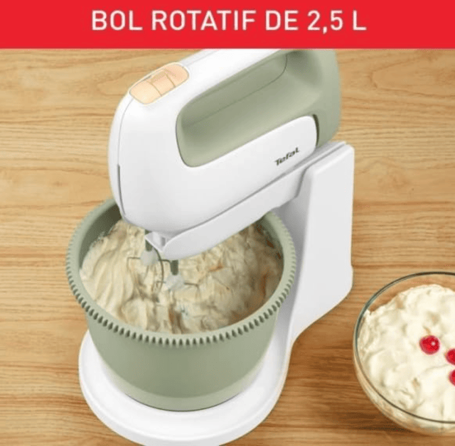 Tefal HT464010 – Prep'Mix+ Handmixer mit Cocoon Rührschüssel – 500W – A-Ware