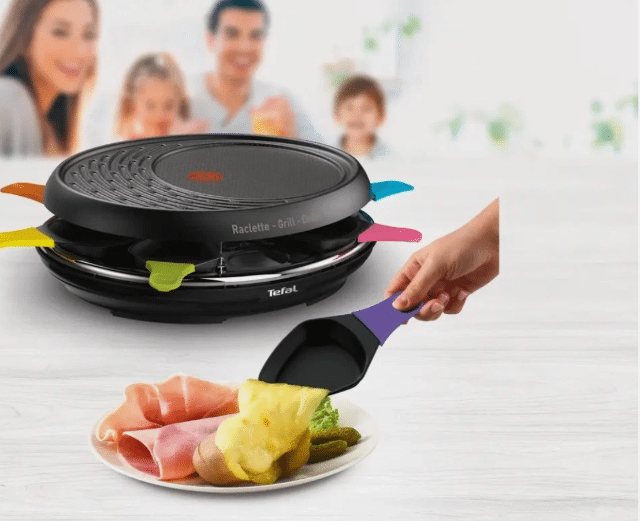 Tefal RE310812 – Raclette Colormania x6 – 6-Personen Tischgrill – Antihaft – A-Ware ?️
