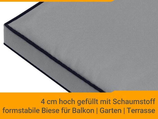Outdoor Sitzkissen Stuhlkissen Gastro 40x40x4cm