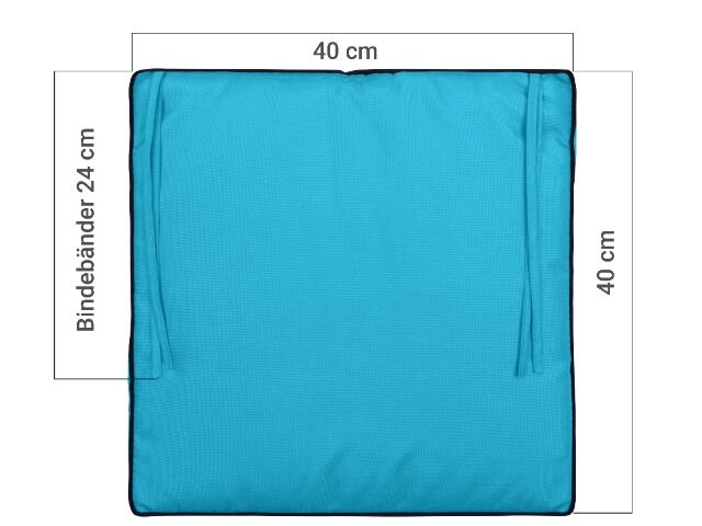 Outdoor Sitzkissen Stuhlkissen Gastro 40x40x4cm