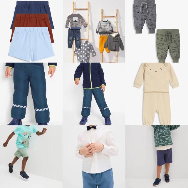 3,00 € ab 50 Stk – Kinderbekleidung Mix, neue Markenware XS–Teen, verpackt mit Barcode, sofort lieferbar, schneller Versand