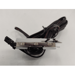 Lighting clip for glass shelves