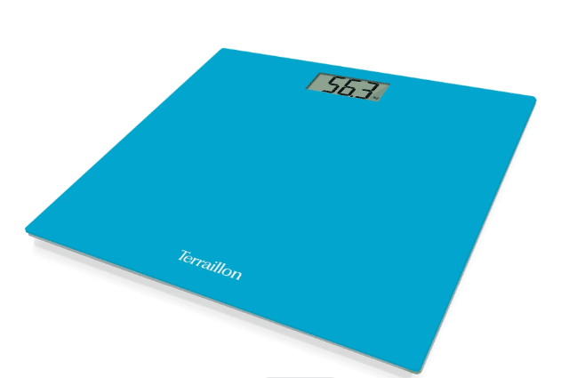 Moulinex / Terraillon TX1500 – Digitale Personenwaage Blau – 150kg, Glasfläche – A-Ware
