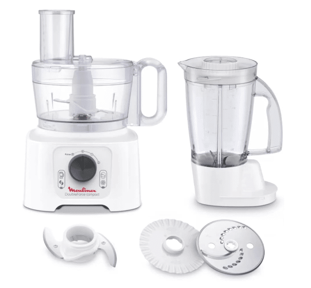 Moulinex FP542111 – Double Force Compact Küchenmaschine 800W – 2L Schüssel – A-Ware