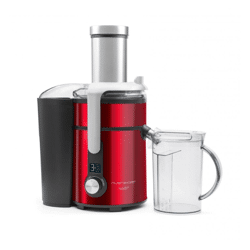 Riviera & Bar PCJ677 – Digitale Edelstahl Saftpresse – 1000W, Rot – A-Ware