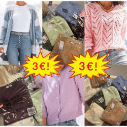 3,00 € ab 20 Stk — Damen-Pullover Mix, Kategorie A, Größen S–XXL, Markenware, neu und sofort verfügbar