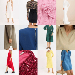 2,80 € Damenkleider Mix Kategorie A, deutsche Kataloge, Größen 32–54, Sommer Herbst Frühling, ab 20 Stk, schneller weltweiter Versand