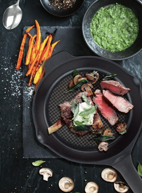 Tefal – 26 cm Grillpfanne Aroma Noir – fonte alu, Antihaft, Induktion – A-Ware