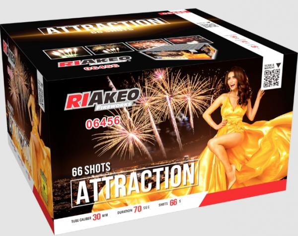 Attraction 66-Schuss Batterie Riakeo Feuerwerk