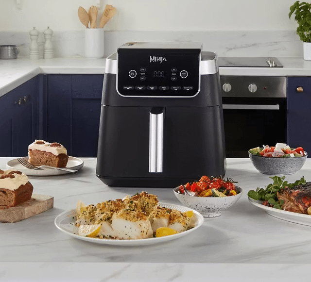 Ninja AF180EU Heißluftfritteuse – 2-Zonen-Dual Basket – 6,2 L – 1750 W – A-Ware