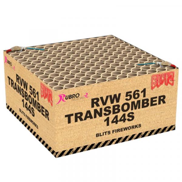 Transbomber 144-Schuss MEGA Verbund Feuerwerk Silvester