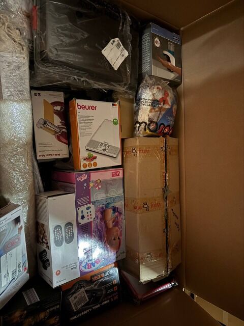 ab 350 € MIX Paletten von deutschen Marktplätzen mit Haushaltsgeräten, Haushaltswaren, Möbeln, Kinderartikeln und mehr, Kategorie A/B/C, sof