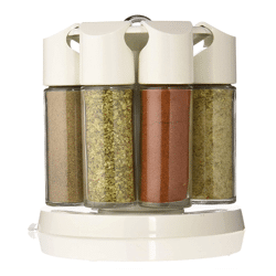 EMSA - Rotating spice carousel with 8 spice jars - including spices - A-goods