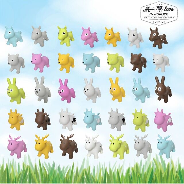 Mixed pallet - 120 pcs European-made Hopping Animals