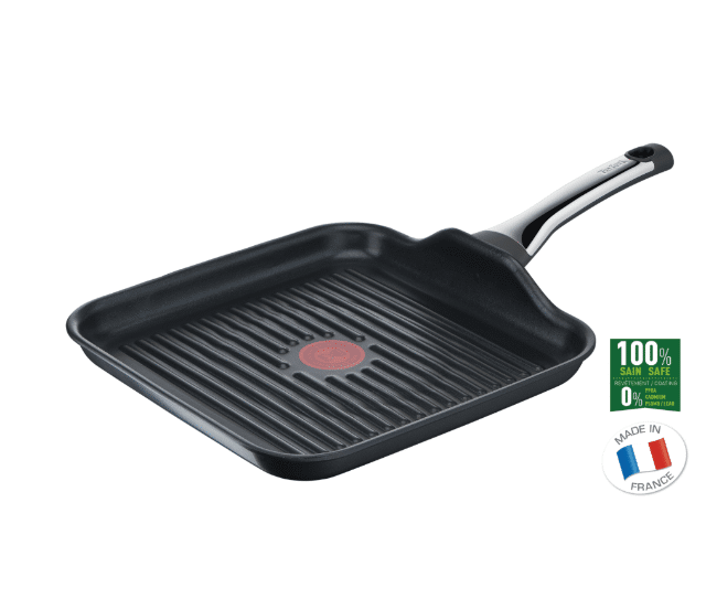 Tefal Excellence – 26×26 cm Grillpfanne – Antihaft, Induktion, extra robust – A-Ware