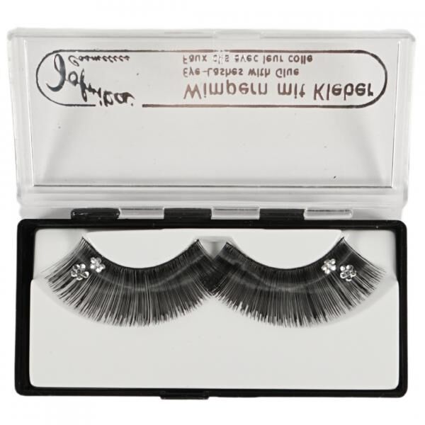 Glitter Wimpern In Silber – Aus 100% Polyester, Perfekt Für Partys, Karneval Oder Besondere Anlässe – Auffällig & Glamourös