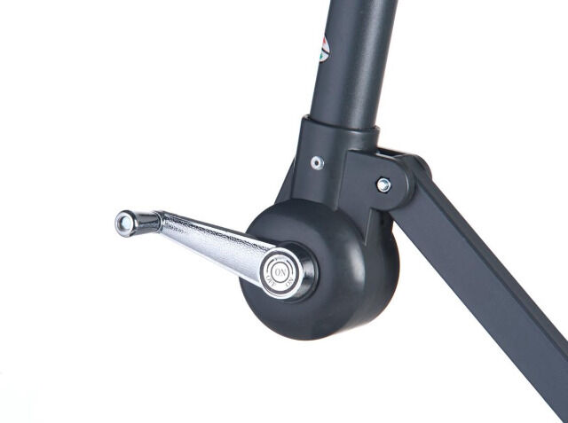 Lifetime Garden Sonnenschirm mit Ständer, Rechteckig, Neigbar, für Balkon & Terrasse