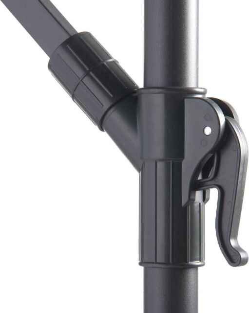 Lifetime Garden Sonnenschirm mit Ständer, Rechteckig, Neigbar, für Balkon & Terrasse