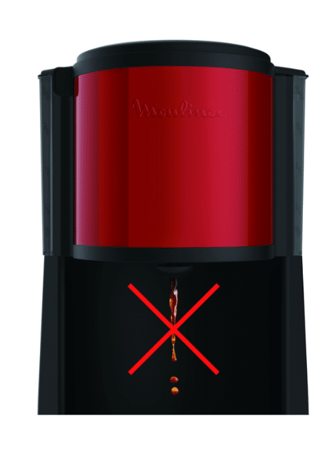 Moulinex FG370D11 Cafetière Subito Rouge Inox – Filterkaffeemaschine – 1,25 L – 1000 W – A-Ware