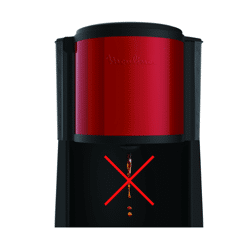 Moulinex FG370D11 Cafetière Subito Rouge Inox – Filterkaffeemaschine – 1,25 L – 1000 W – A-Ware