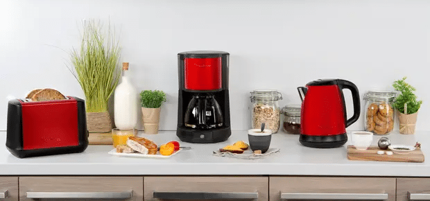 Moulinex FG370D11 Cafetière Subito Rouge Inox – Filterkaffeemaschine – 1,25 L – 1000 W – A-Ware