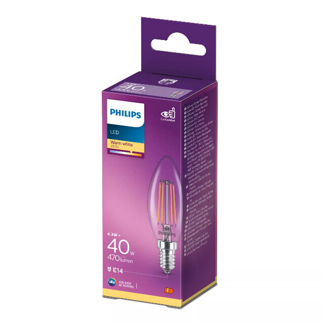Philips - Led-Glühbirne E14 - 40W