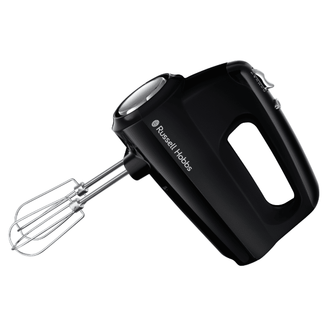 Russell Hobbs Matte Black Handmixer 350 W Knethaken Quirle Spülmasch. geeignet
