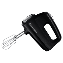 Russell Hobbs Matte Black Handmixer 350 W Knethaken Quirle Spülmasch. geeignet