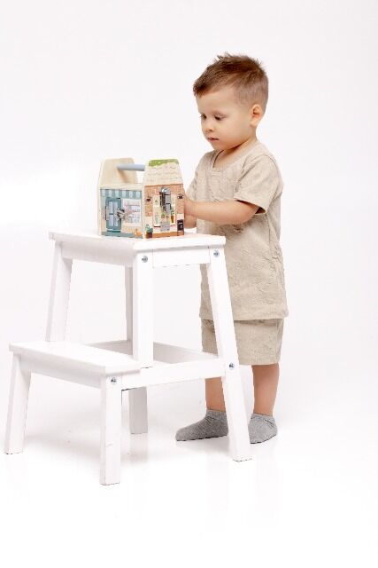 Wooden Activity Cube House with Locks