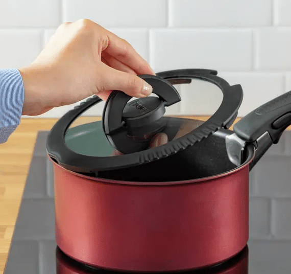 Tefal Glasdeckel 20 cm mit Abtropfrand – Hitzebeständig & Spülmaschinenfest – A-Ware