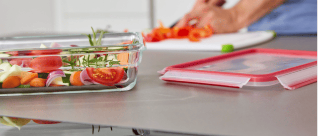 Tefal Glasdose Rund 0,9 L – Rote Silikondichtung – Luftdicht & Spülmaschinenfest – A-Ware
