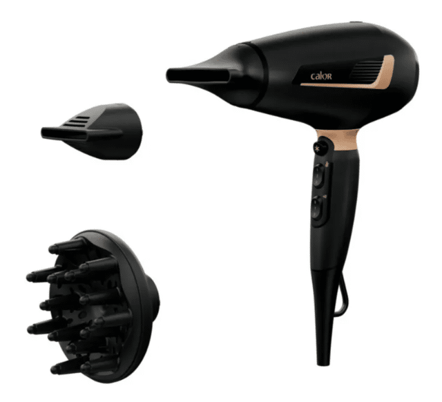 Calor CV8840C0 Haartrockner – 2200 W Ionic & Keramik Technologie – Diffusor – A-Ware