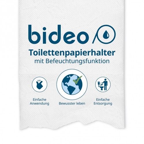 bideo Toilettenpapierhalter mit Befeuchtungsfunktion weiß