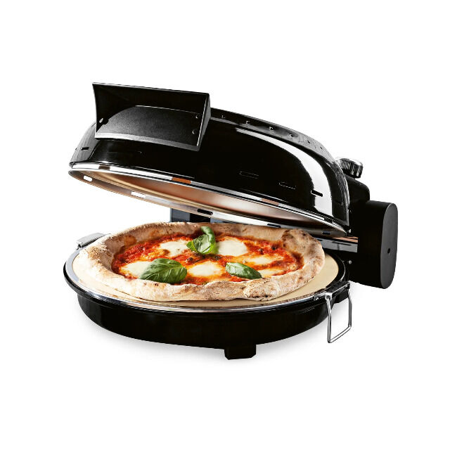 GourmetMAXX Pizzaofen Pizza Maker 1800W mit Pizzastein Mini Back Ofen elektrisch 