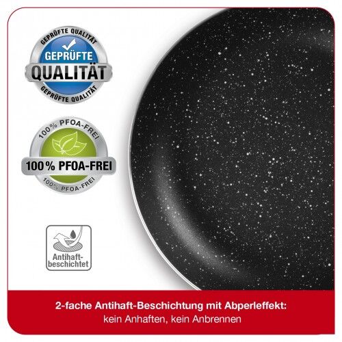Mama Rossi Aluminium-Pfanne mit Cool-Touch-Griff – 24cm – anthrazit 