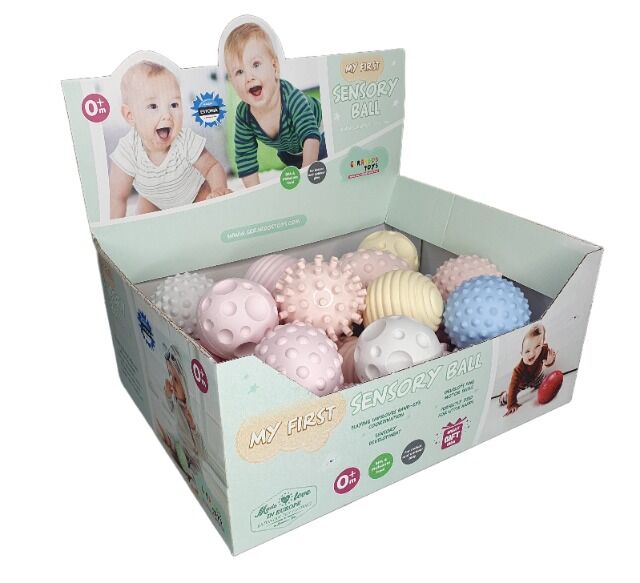 My first sensory balls for babies, assorted in a display 30 pcs