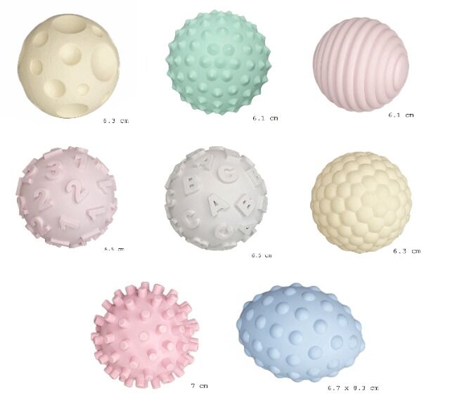 My first sensory balls for babies, assorted in a display 30 pcs