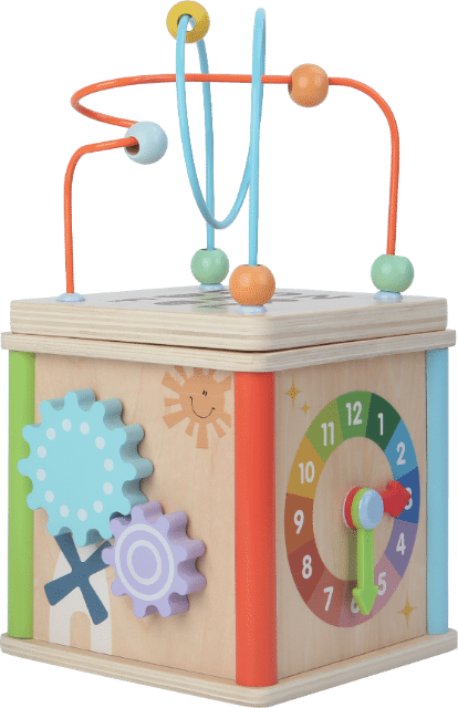 Wooden Activity Cube 15cm