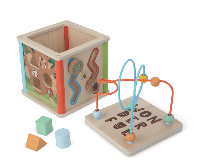 Wooden Activity Cube 15cm