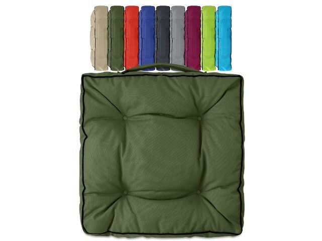 MEGA SALE Outdoor Boxkissen Sitzkissen Gastro 40x40x9 cm mit Trageriemen