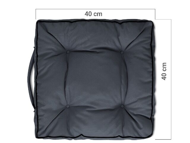 MEGA SALE Outdoor Boxkissen Sitzkissen Gastro 40x40x9 cm mit Trageriemen