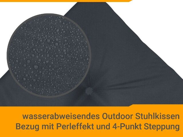 MEGA SALE Outdoor Sitzkissen Stuhlkissen Gastro 40x40x4cm