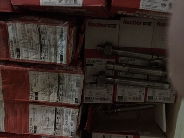 Fischer Bolzenanker Blitzanker Durchsteckanker Ankerbolzen FAZ II A4 Palette 56a