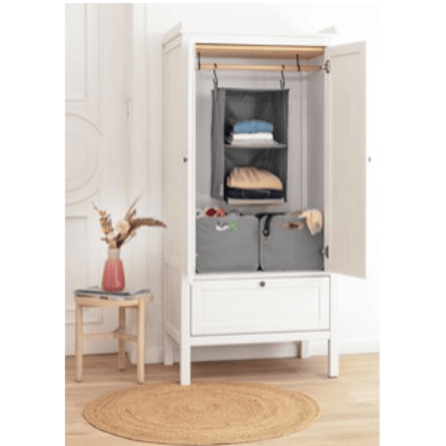 Orga-Hängeregal mit 2 Boxen Schrank Organizer Hängeaufbewahrung Regal mit Boxen Schrank Hängekorb Restposten