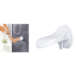 Rasier- und Cremehilfe Dusch Rasierhilfe Bade Fußstütze Beine Halter Beinablage Rasierer Badhilfsmittel Duschzubehör Restposten