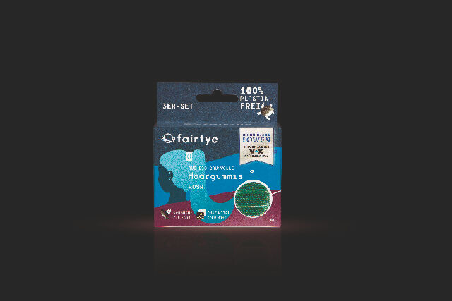 fairtye Haargummi 3er Set unisize- rosa 