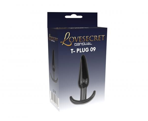 Lovesecret - LS18 - T-Plug 09 - Anal Plug Schwarz - 12,3 CM / 4,8 Inch